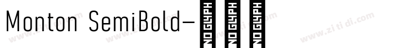 Monton SemiBold字体转换
